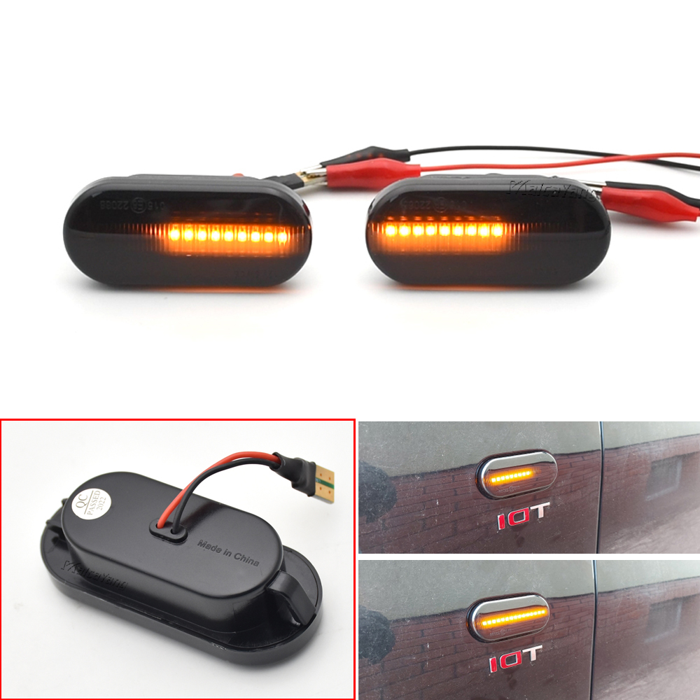 Pour SEAT Ibiza 6L Cordoba Toledo Leon MK1 MK2 LED feu de position latéral dynamique clignotant pour Octavia