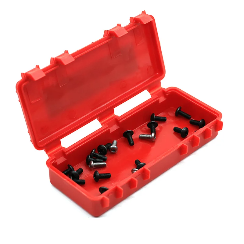 3 個のプラスチック収納ボックス装飾ツール 1/10 RC クローラー車軸 SCX10 90046 KM D90 TF2 トラクサス TRX-4 TRX-6 MST Recat 用