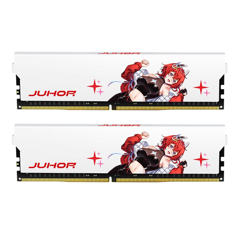 JUHOR mémoire Ram ddr4 8GB 16GB 3200MHz 3600MHz DIMM mémoire de jeu de bureau RAM avec dissipateur de chaleur blanc
