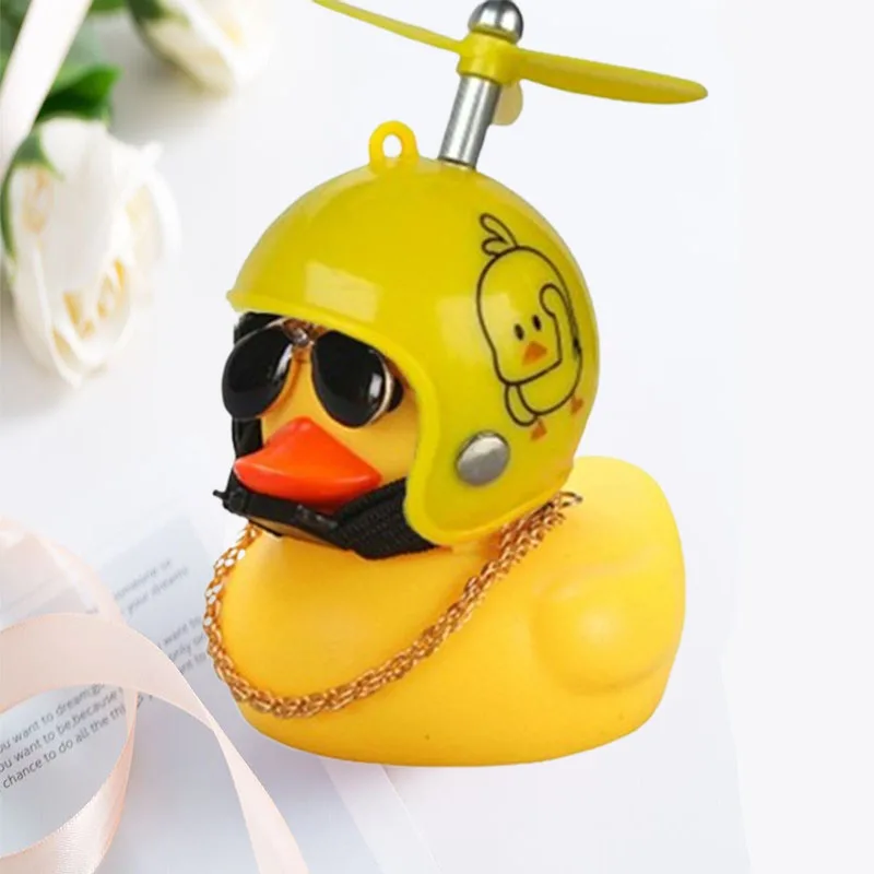 Auto gebrochen Wind Helm kleine gelbe Ente Auto Dekoration Zubehör windbrechende wellenbrechende Ente Radfahren Dekor Waren Geschenk