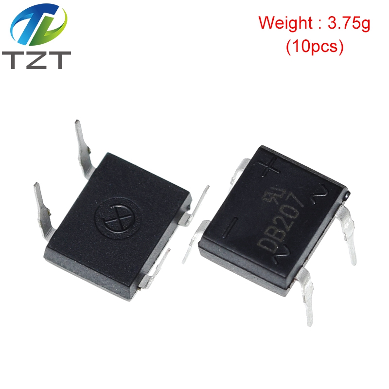 TZT 10pcs/lot DB207 DB207S 2A 1000V