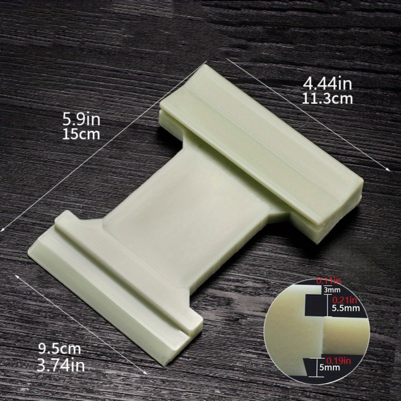4-in-1 Laminate Flooring Installation Kit - Heavy-Duty Nylon Block for Wood/Composite Floors & Slotting Tool