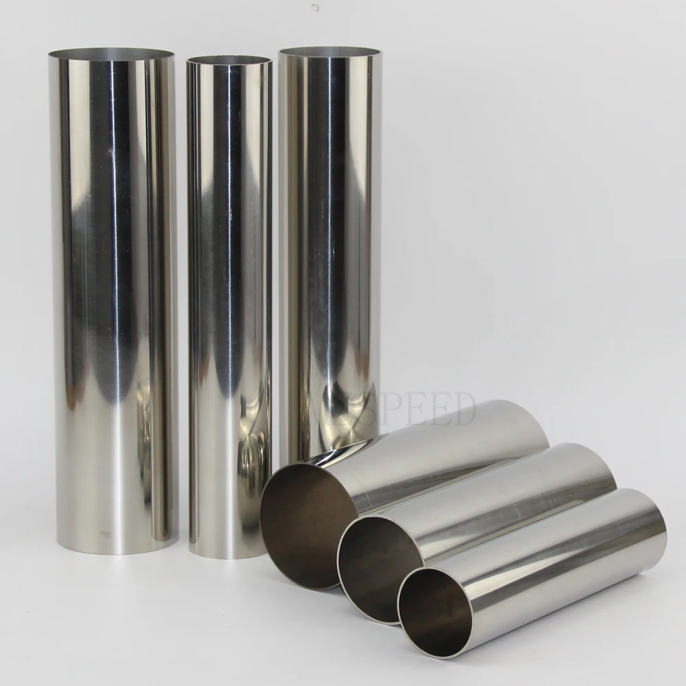 Car Exhaust Pipe Silenciador Conexão, espessura da parede, 304 Stainless Steel Pipe Diâmetro Exterior, 32mm, 38mm, 51mm, 63mm, 76mm, 89mm