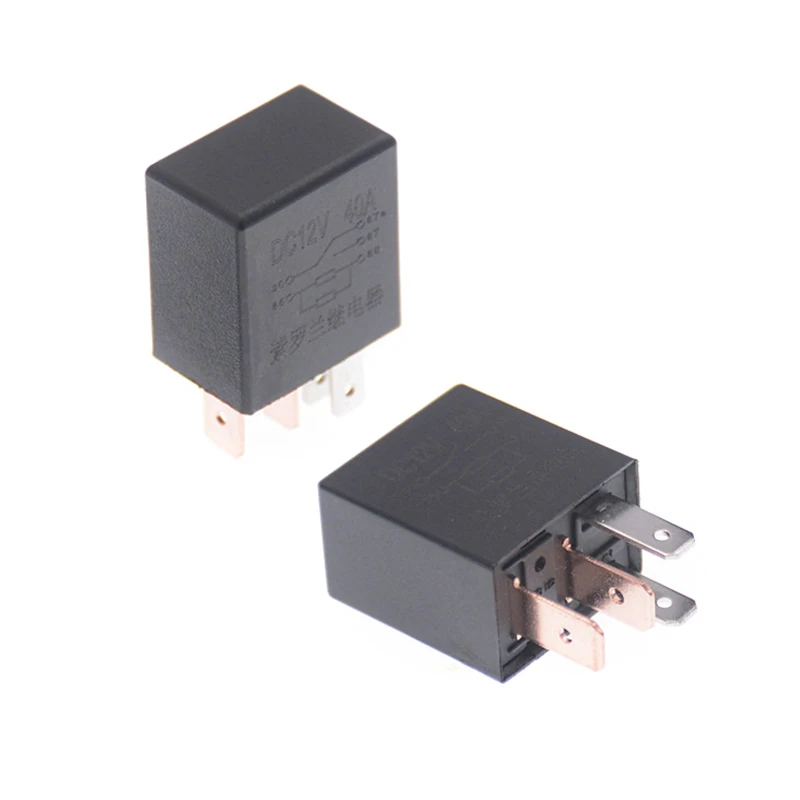 Relé de alarme automotivo do carro, corrente avaliado, 1NO, 1NC, SPDT, 4, 5 pinos, C. C. 12V, 40 ampère