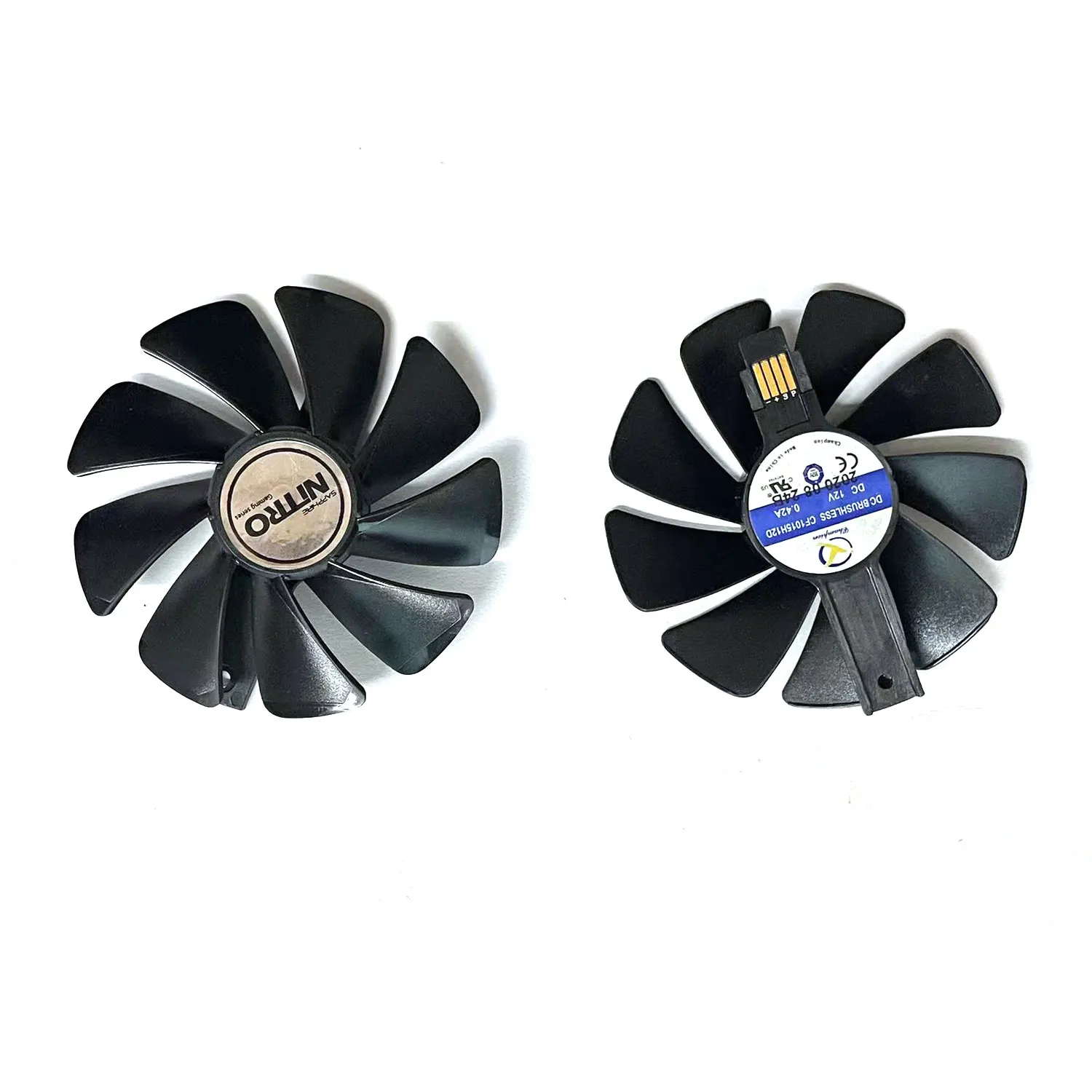 2 Chiếc 95Mm CF1015H12D FD10015M12D DC 12V RX 480 GPU Tản Nhiệt Cho Sapphire Nitro RX480 8G RX 470 4G GDDR5 RX570 4G/8G D5 RX580 8G Oc