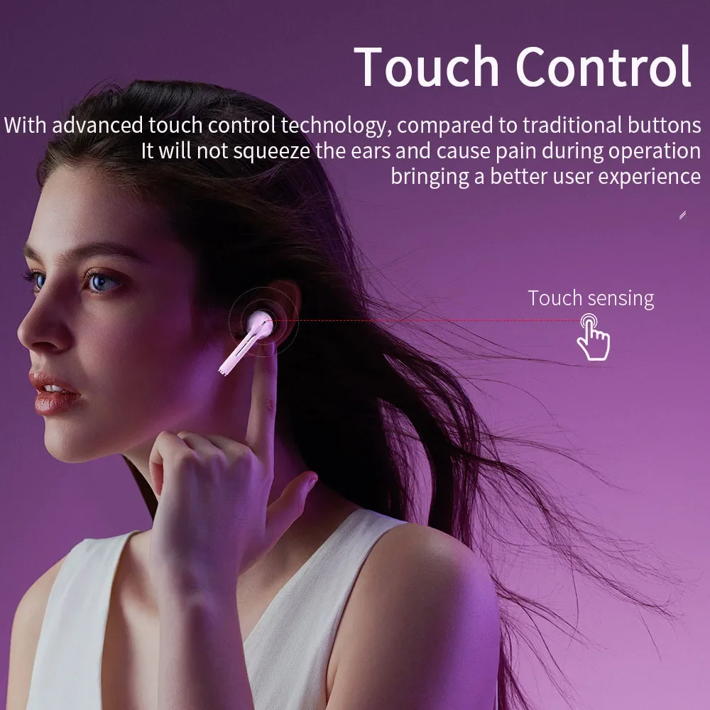 Original xiaomi j18 fone de ouvido sem fio fones bluetooth verdadeiro para estéreo esporte jogo tws fones ouvido no ouvido com microfone toque
