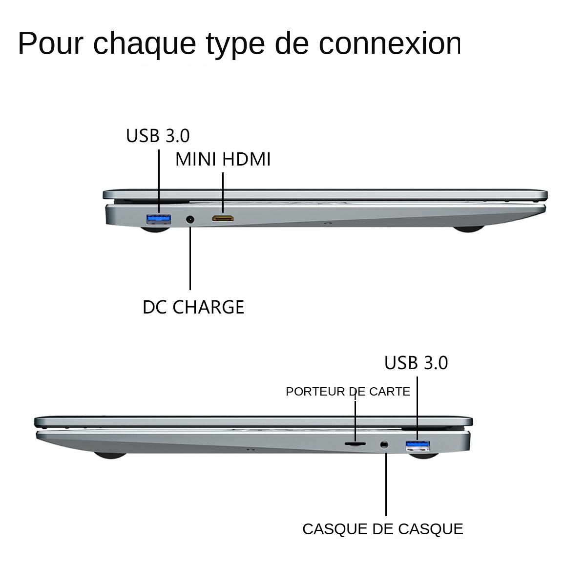 Ordinateur portable de jeu Ultrabook, Windows 10, 11 Ram, 16 Go Rom, 256 Go, 512 Go, 1 To, 2 To, SSD, 2.4G, 5.0G, WiFi, Bluetooth, Intel N5095