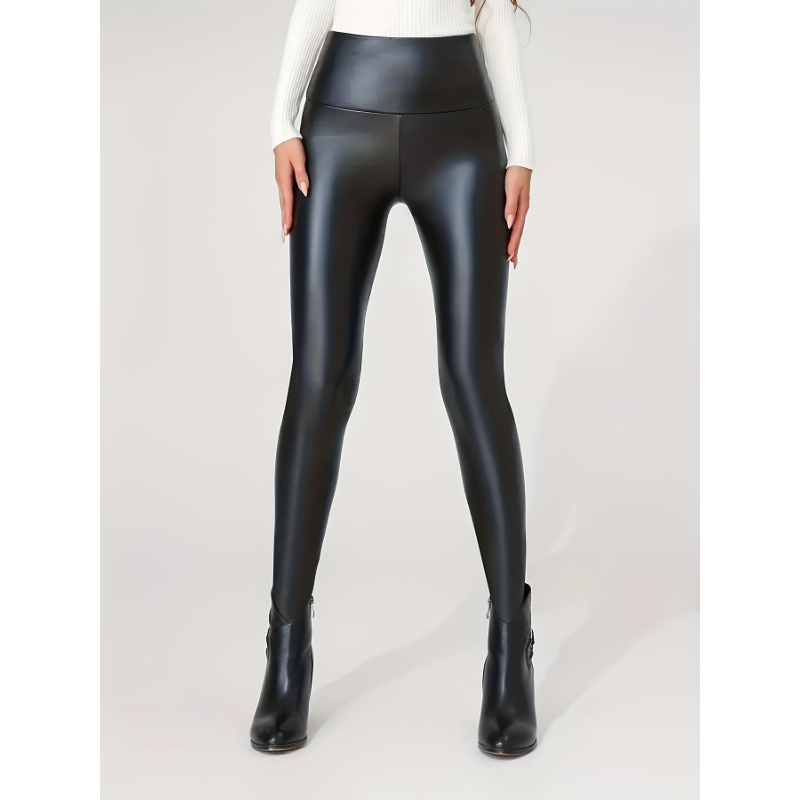 Leggings da donna nuovi alla moda Pantaloni a vita alta attillati e sexy in ecopelle Pantaloni da yoga colorati per le donne