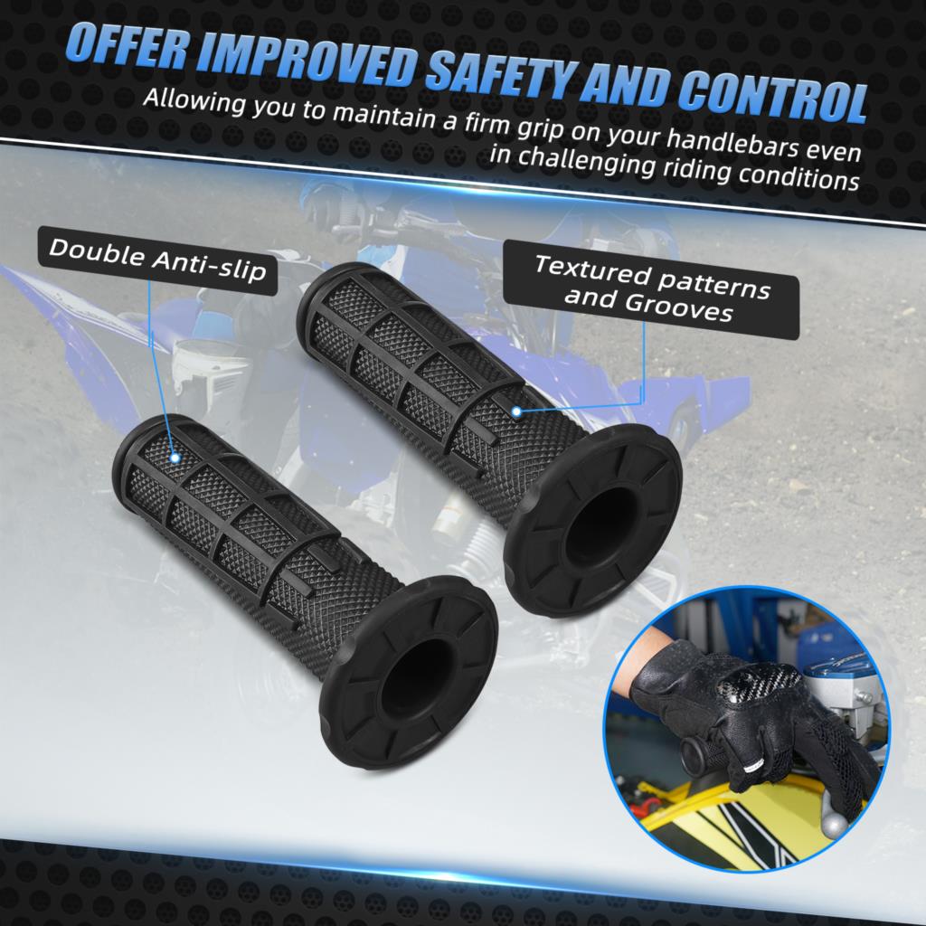 ATV Universal 7/8" Gummi-Handgriffe für Yamaha Raptor 700r 600Rr 250 yfz450 Warrior Banshee 350 Blaster 200 CAN AM Kawasaki
