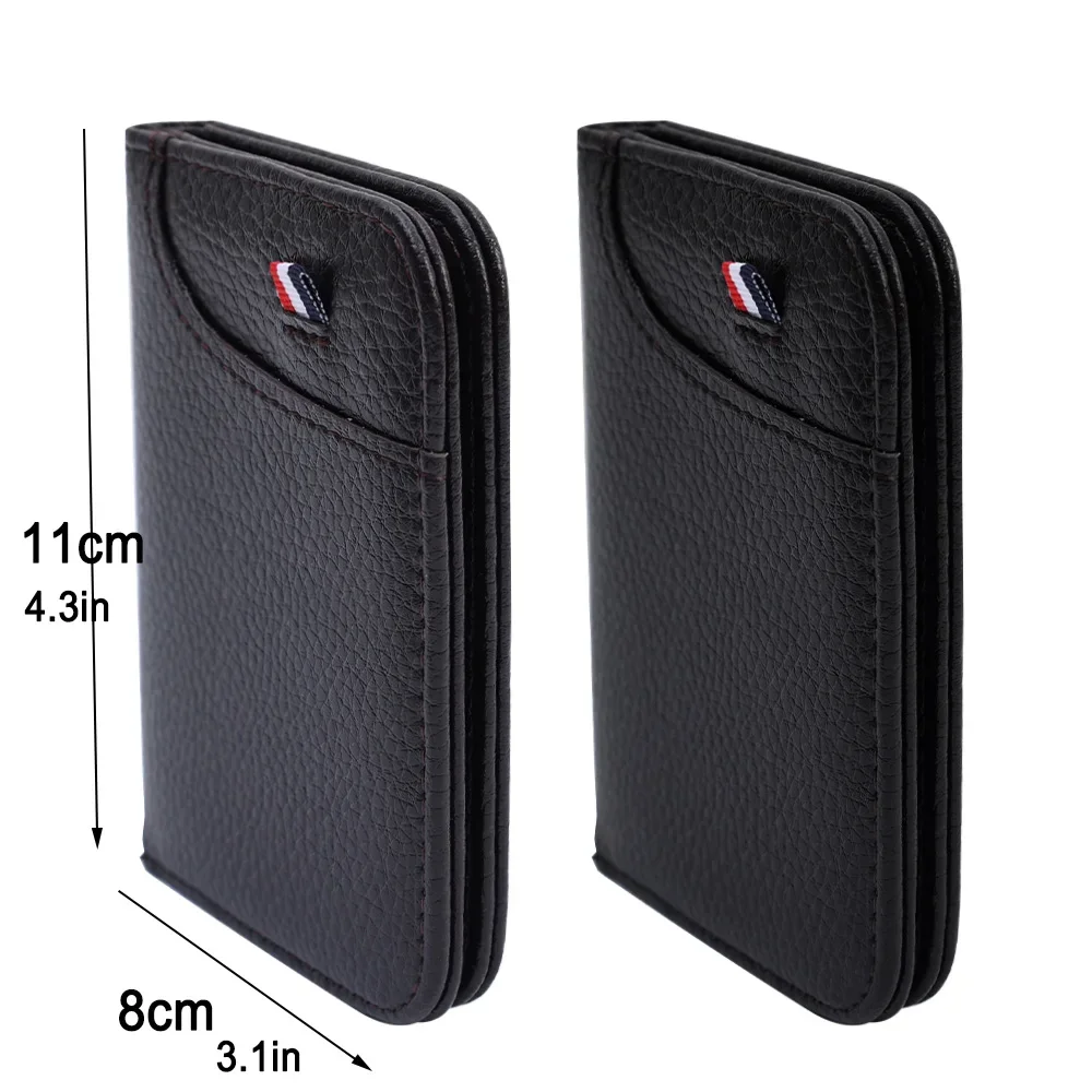 Men Wallet Portable Super Slim Soft Wallet PU Leather Mini Credit Card Wallet Purse Card Holders Vintage Bi-fold Wallet for Men