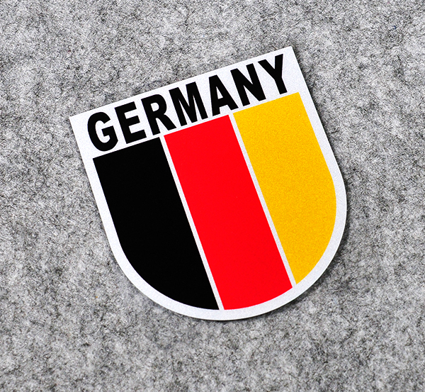 Bendera Nasional Perancis Italia Inggris Italia Cina Stiker Dekorasi Tubuh Truk Otomatis Vinil PVC Reflektif Stiker Belakang Mobil