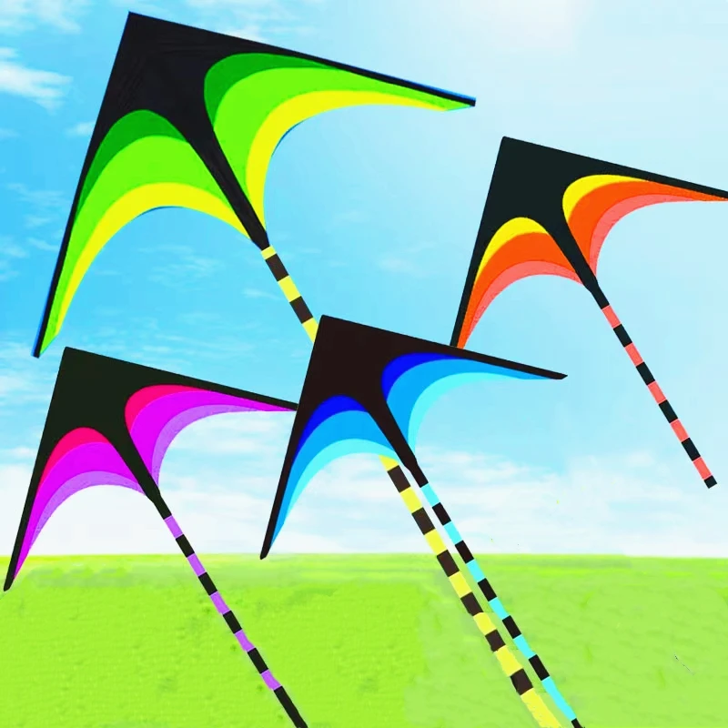 Nuovi bambini aquiloni che volano divertimento all'aria aperta giocattoli nylon delta fabbrica di aquiloni giocattoli estivi kitesurf ala aquiloni linea vento drago narco buggy