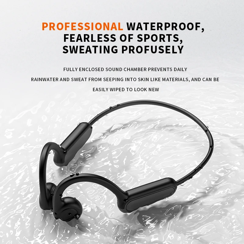 Xiaomi Mijia-auriculares deportivos de conducción ósea Real, inalámbricos, compatibles con Bluetooth, manos libres con micrófono para correr