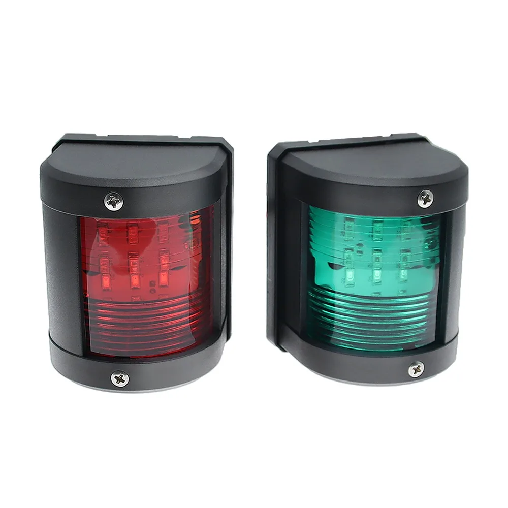 1PC Marine Navigation Signal Lights Red/Green LED Anchor Warning Light IP66 Waterproof Sailing Lamp for Boat Styling 12V 24V