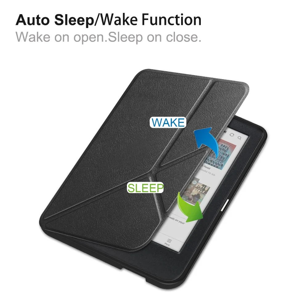 Funda For Kobo Clara Colour / BW / 2E Smart Case Multi-Folding Stand Magnetic Cover Soft Back Coque Auto Sleep/Wake-up