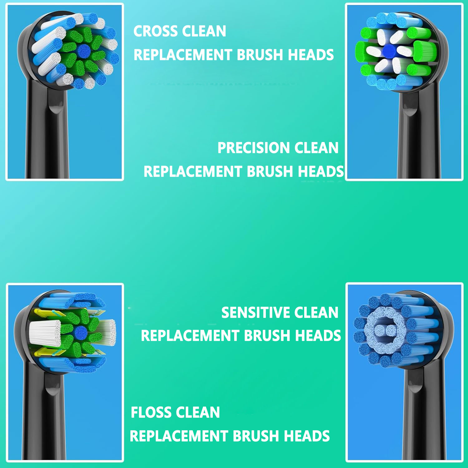 Совместимые Насадки Для Электрических Зубных Щеток Oral B, 8 Шт. — Сменные Щетки