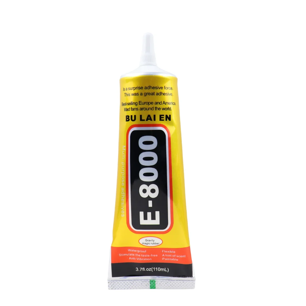 E8000 adesivo de reparo de telefone de contato transparente E-8000 pano de tecido cola multiuso com aplicador de precisão 15ml 25ml 50ml 110ml