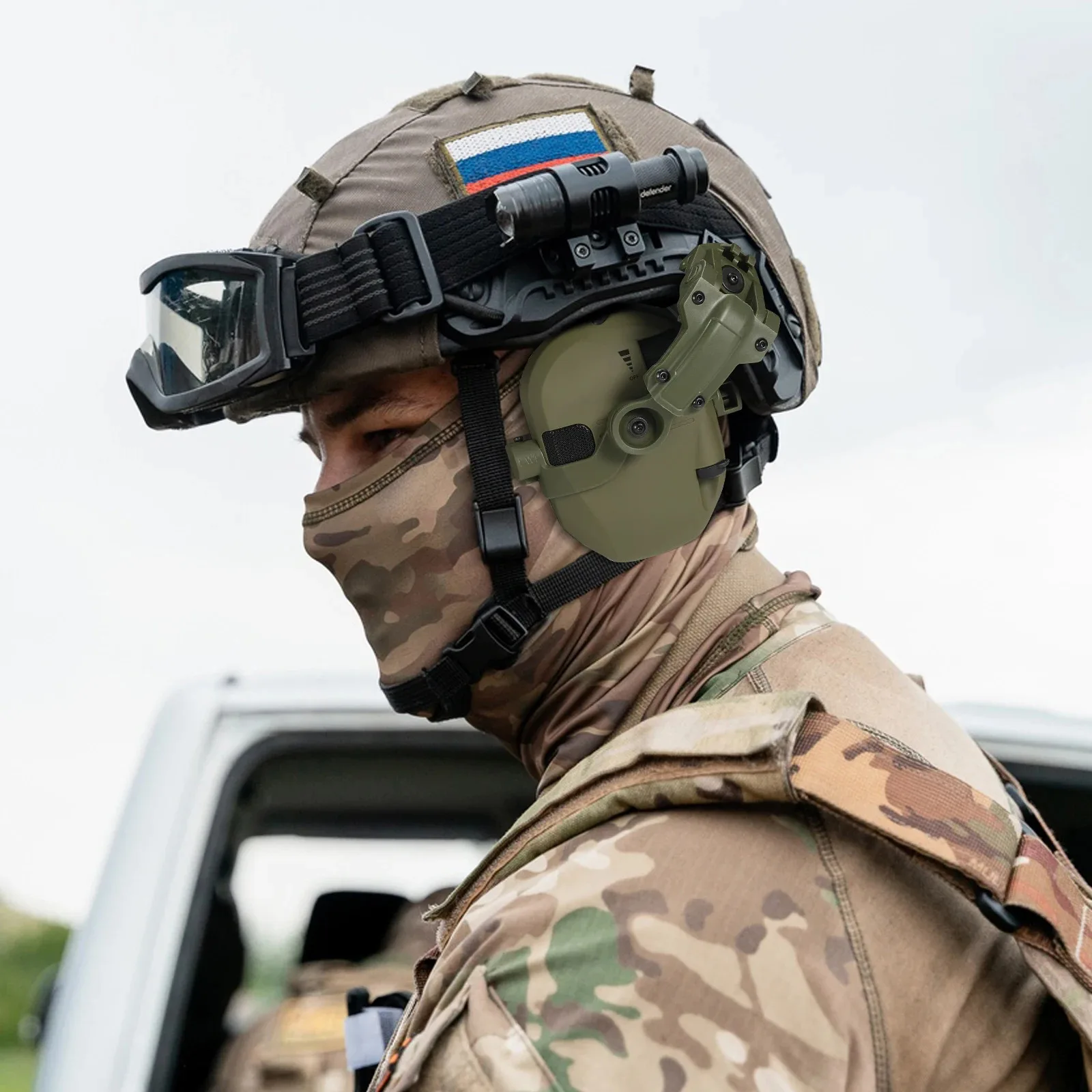 Army Shooting Earmuffs Tactical Airsoft Headset Electronic Hearing Protector Active Noise Reduction Hunting Headphone