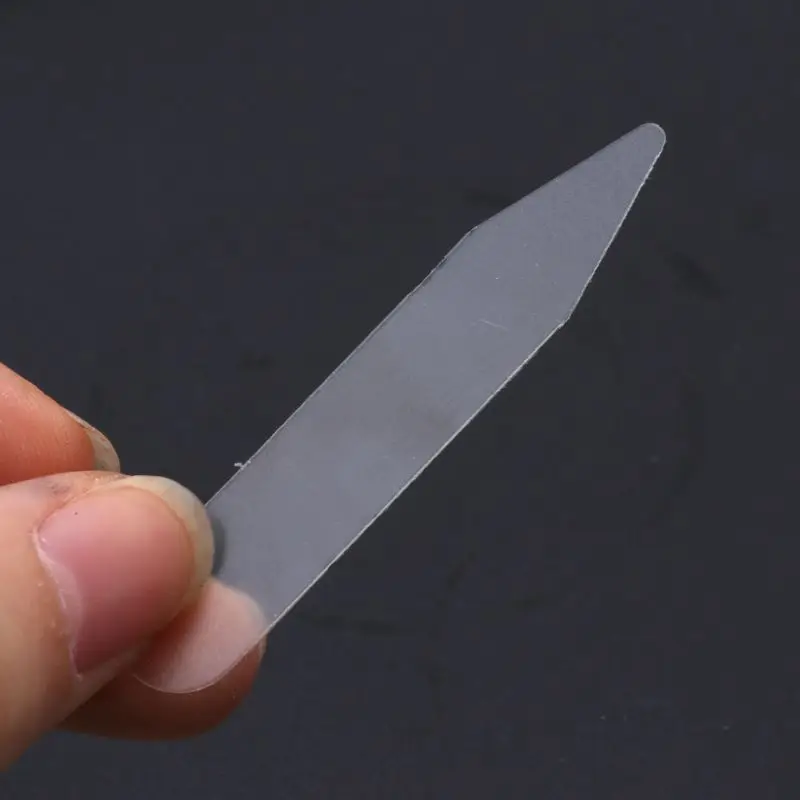 Bộ 200 Cổ Hỗ Trợ Cổ Lắp Mờ Trong Suốt Cho Áo Sơ Nam Quà Tặng Nhựa Trong Cổ Vẫn Trong Suốt