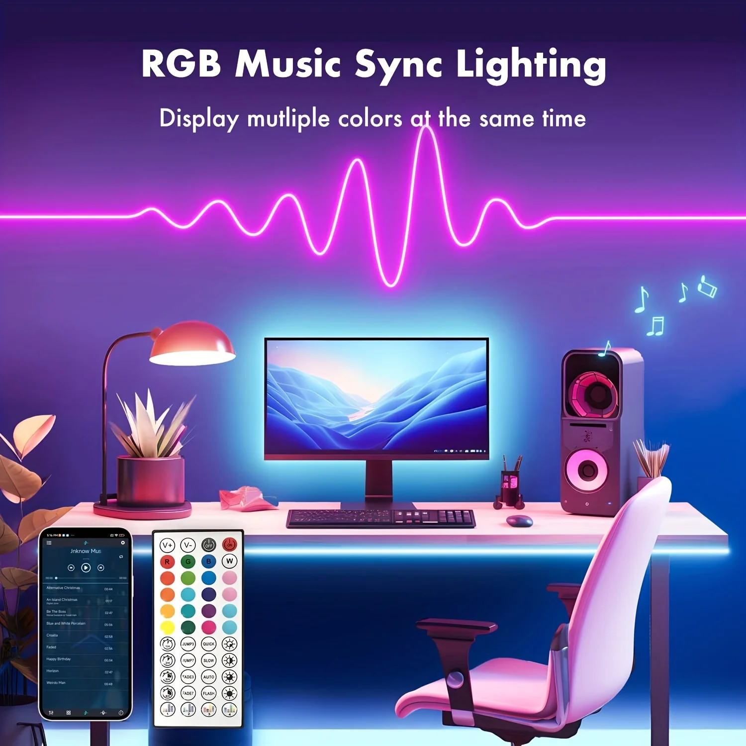 10M/20M/30M RGB LED Neon Rope Lights Music Sync Control with App/Remote Flexible Lamp Color Change Waterproof for Indoor Outdoor