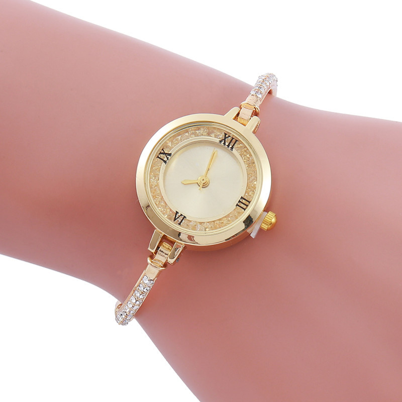 แฟชั่นผู้หญิงหรูหรานาฬิกาทองสุภาพสตรีนาฬิกาสําหรับสร้อยข้อมือ Montre Femme นาฬิกาข้อมือหญิงนาฬิกาผู้หญิงนาฬิกา Relojes