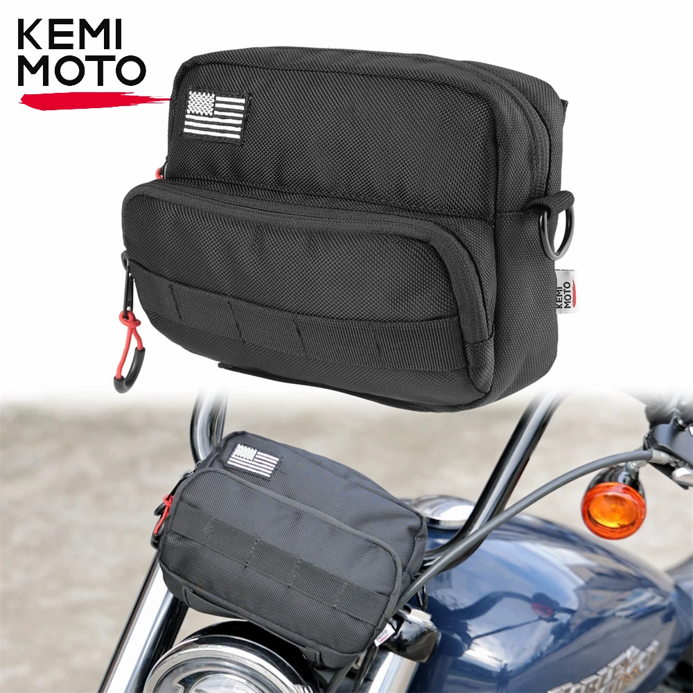 Bolsa para manillar de motocicleta, bolsas de barril, bolso de hombro de almacenamiento multifunción para Cruiser Softail Sportsters para BMW Dirt Bike e-bike