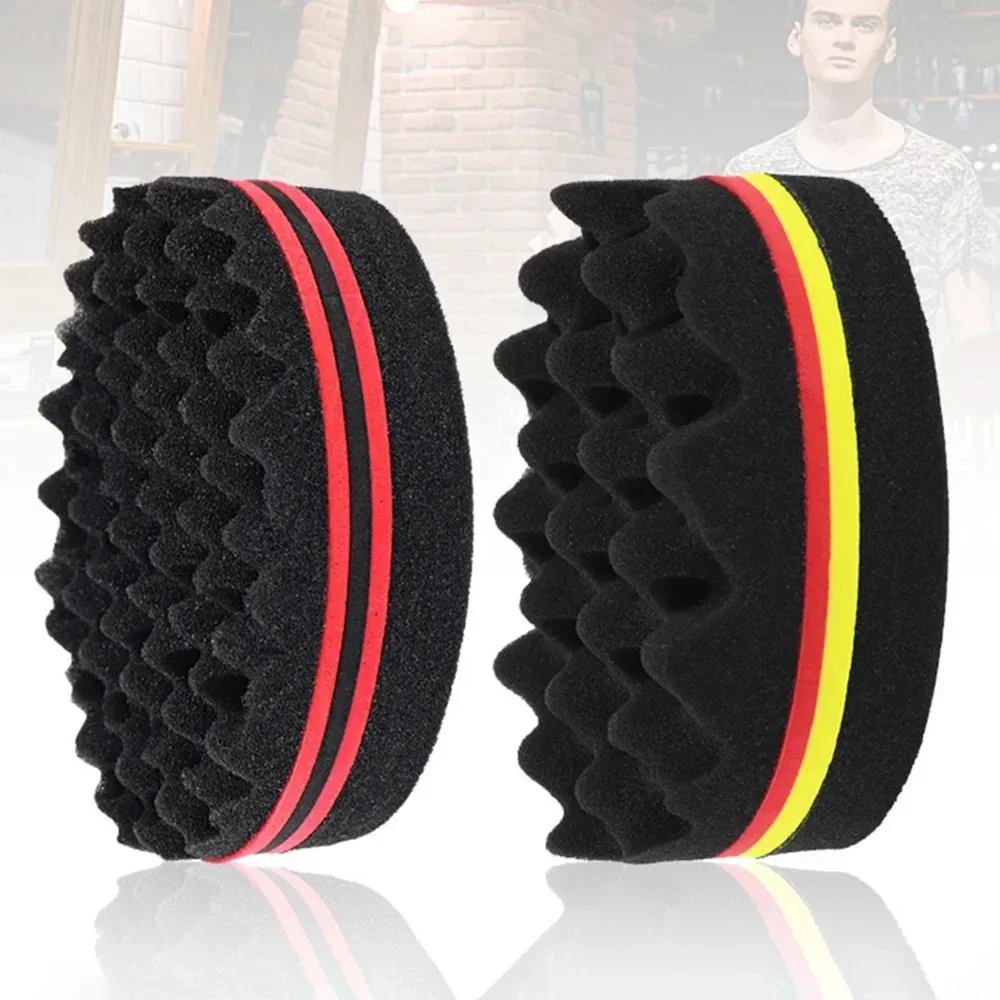Nieuwe Dubbelzijdige Magische Gedraaide Haarborstel Spons Mode Styling Ovale Geperforeerde Krullende Sponsrol Wasbaar Gereedschap