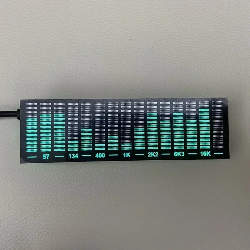 Indicatore di livello LED Multi-modalità elettronico Display dello spettro musicale luce dell'atmosfera lampada a ritmo Audio Stereo VU Meter