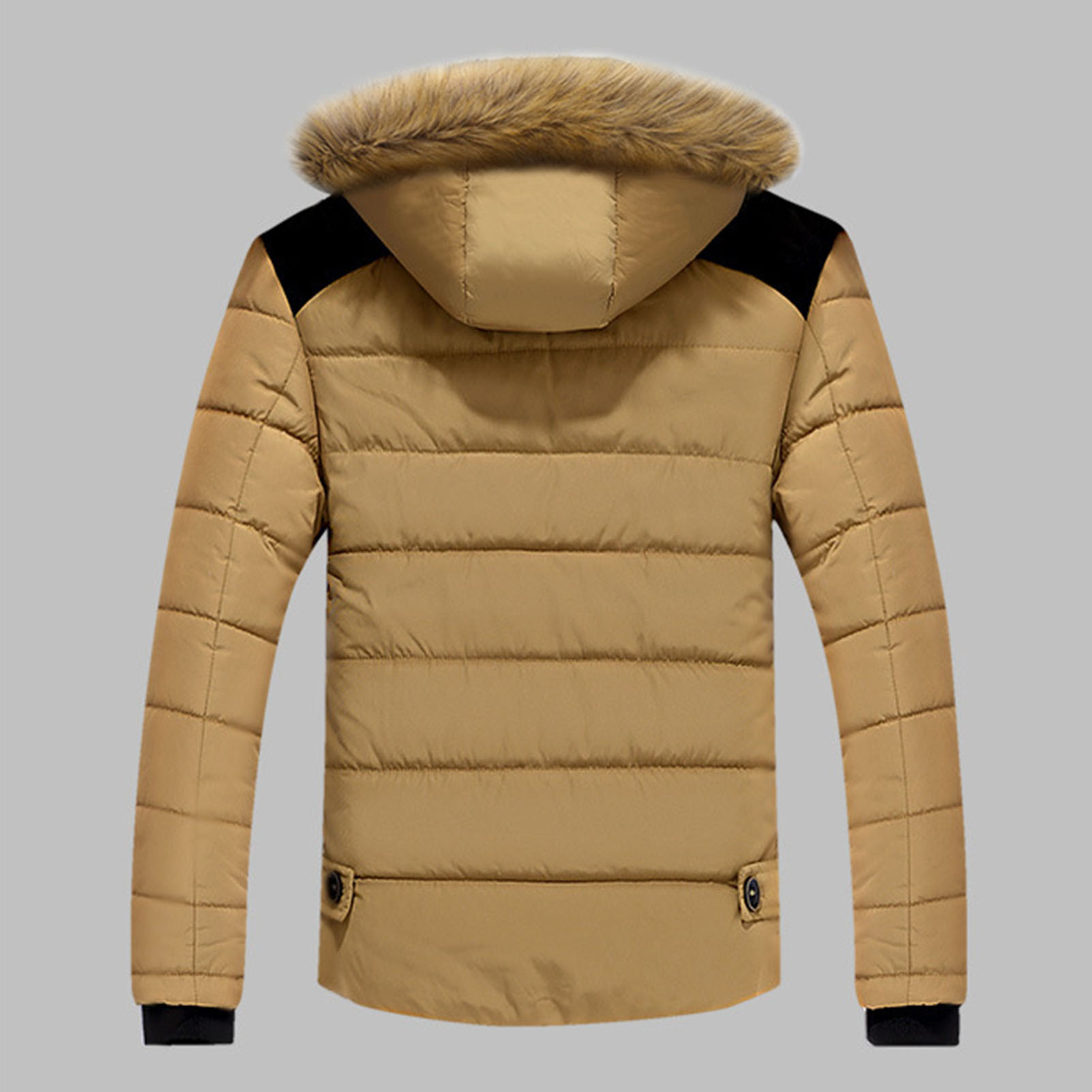 Herrenmantel, glatte Winterjacke, gepolstert, tolle Nähte, toller All-Match-Winter-Daunenmantel