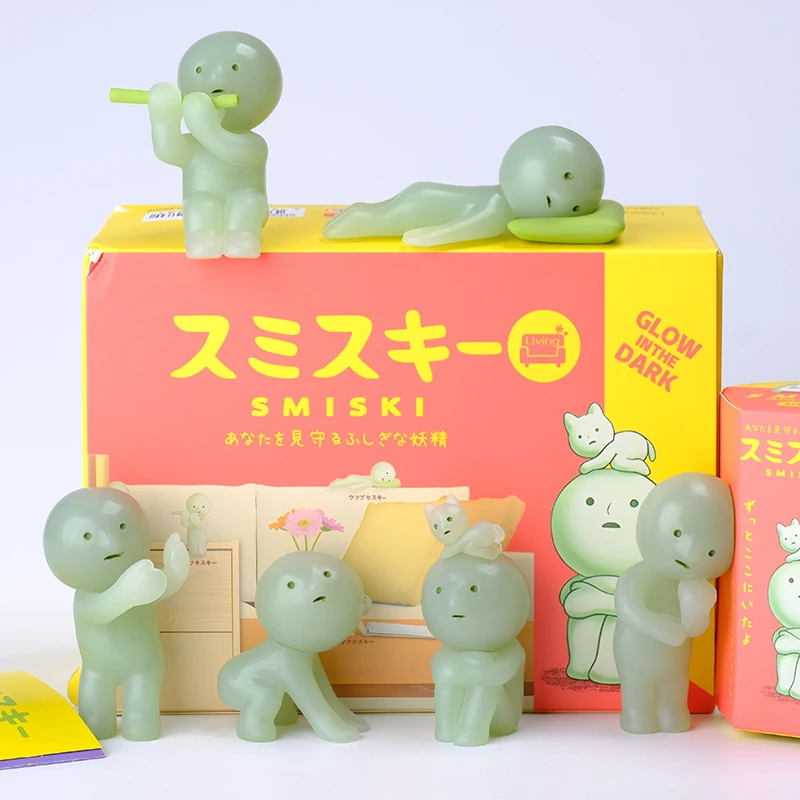 SMISKI Corner Small Creatures Blind Box Toys Luminous Elf Living Room Luminous Doll Gifts Toys Collect Ornaments