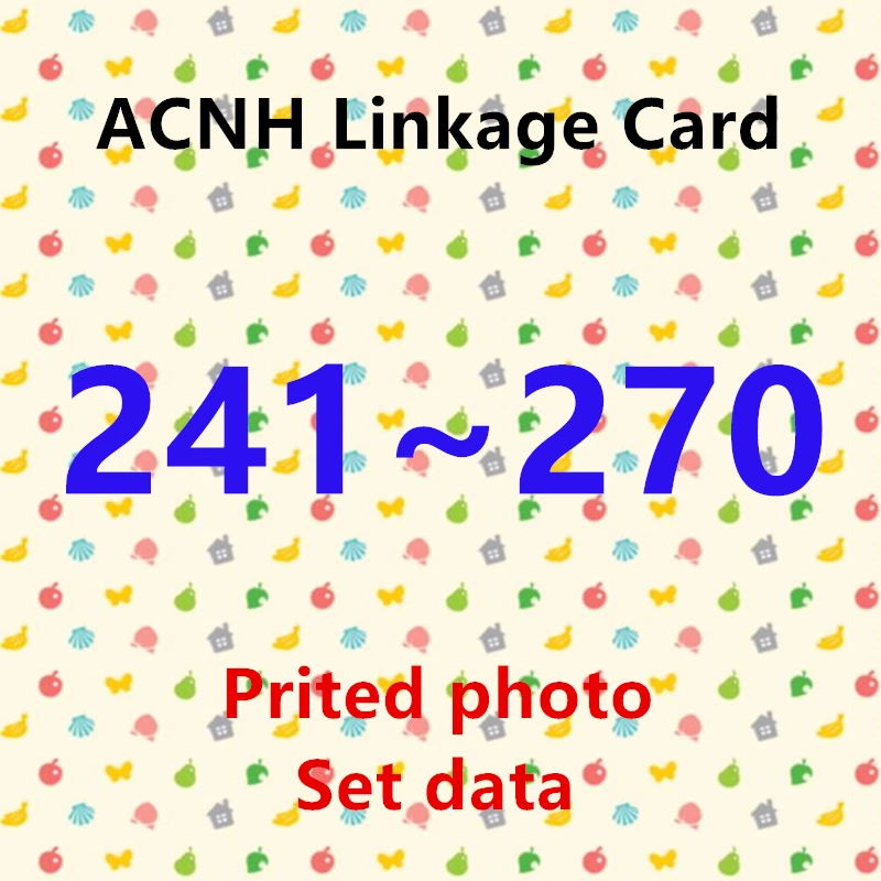 От (241 до 270) Печатная карта ACNH NTAG215 NFC для стандартной карты NS Games Series 3,