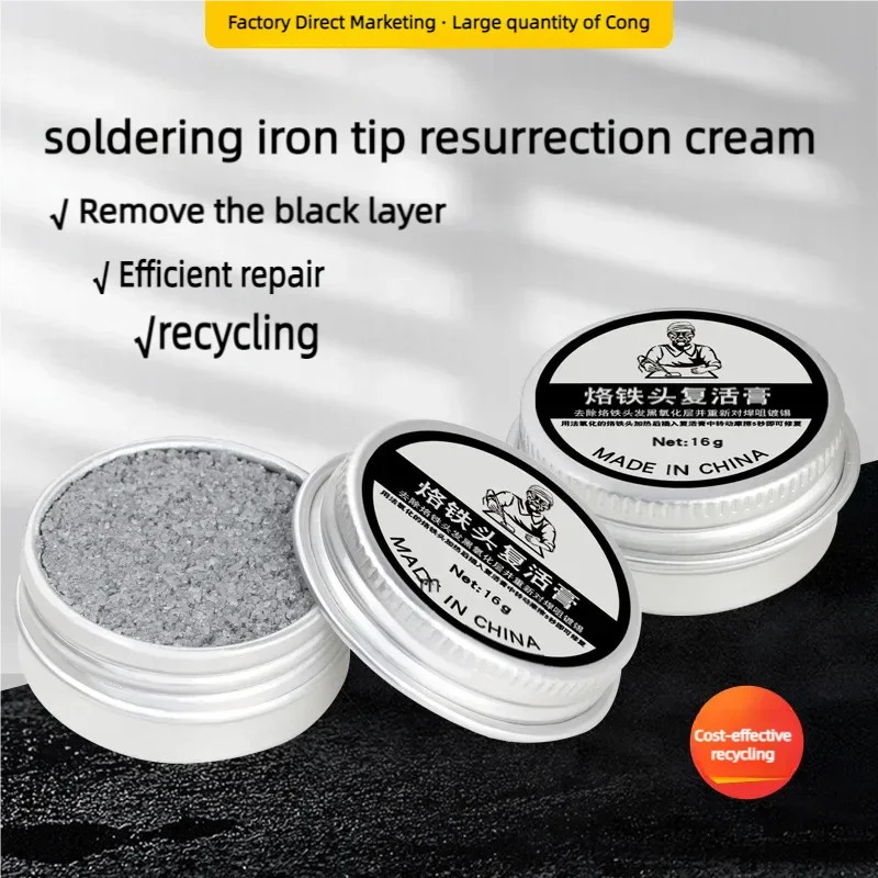 6-90g Soldering Iron Tip Cleaning Paste Soldering Iron Tip Tinner Activator Tip Cleaner Remover BGA Refresher Repair Tools