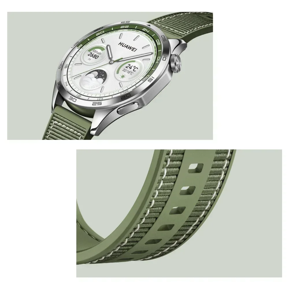 22mm tecido trança cinto pulseira oficial para huawei relógio gt4 banda pulseira para huawei watch4 gt3 pro pulseira