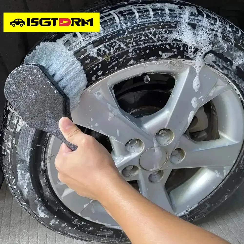 1 stücke Auto reifen reinigung pinsel kurzen griff pinsel radnabe pinsel reifen lücke reinigung auto reinigung und pflege werkzeuge auto reifen pinsel