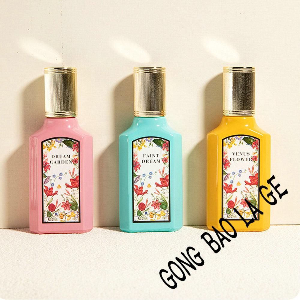 Marke духи 75ml Geschenk box 3 Stück Set Frauen Parfüm Duft Blumen duft Körper Splash strahlt femininen Charme Pheromon Eau de Parfum