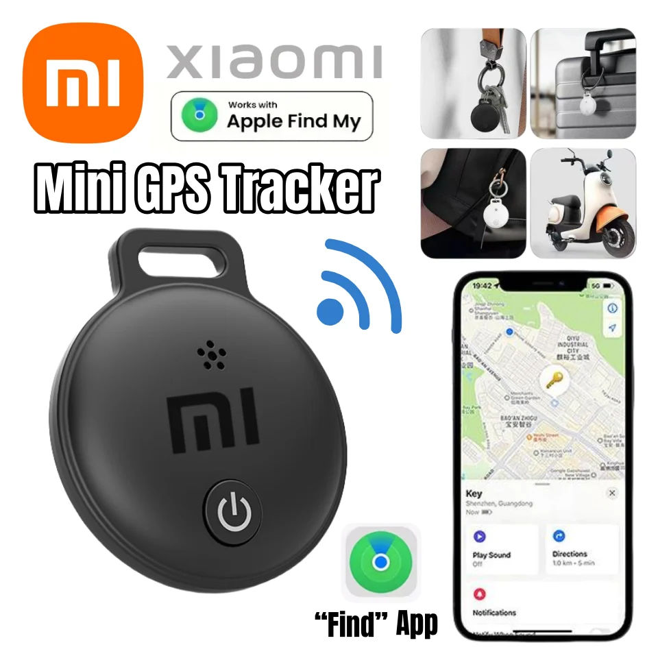 Xiaomi Apple Find My Tracker GPS Bluetooth устройство против потери водонепроницаемый кошелек с биркой слежения детские ключи домашний велосипед 1-летний аккумулятор