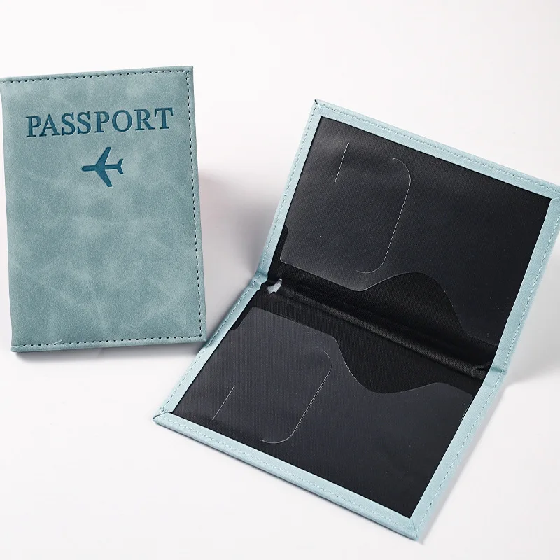 Capa para passaporte de avião para mulheres e homens, capa para passaporte de viagem, carteira fofa para passaporte, porta-passaporte para meninas