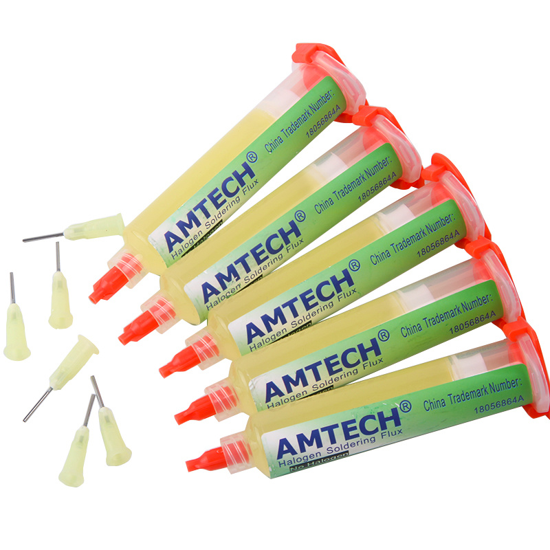 Pasta 100% Original AMTECH NC-559-ASM BGA PCB pasta de soldadura sin limpieza soldadura avanzada grasa de flujo de aceite 10cc pasta de reparación de soldadura