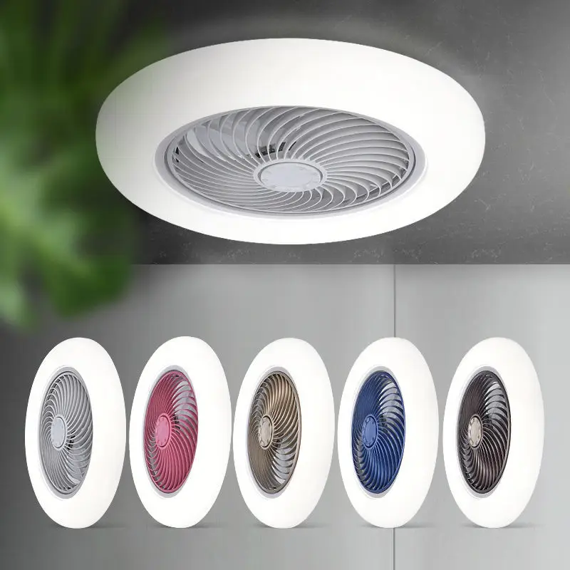 Slimme Plafondventilator 46 52Cm Ventilatoren Met Verlichting Afstandsbediening Slaapkamer Decor Ventilator Lamp Lucht Onzichtbare Bladen Intrekbaar Stil