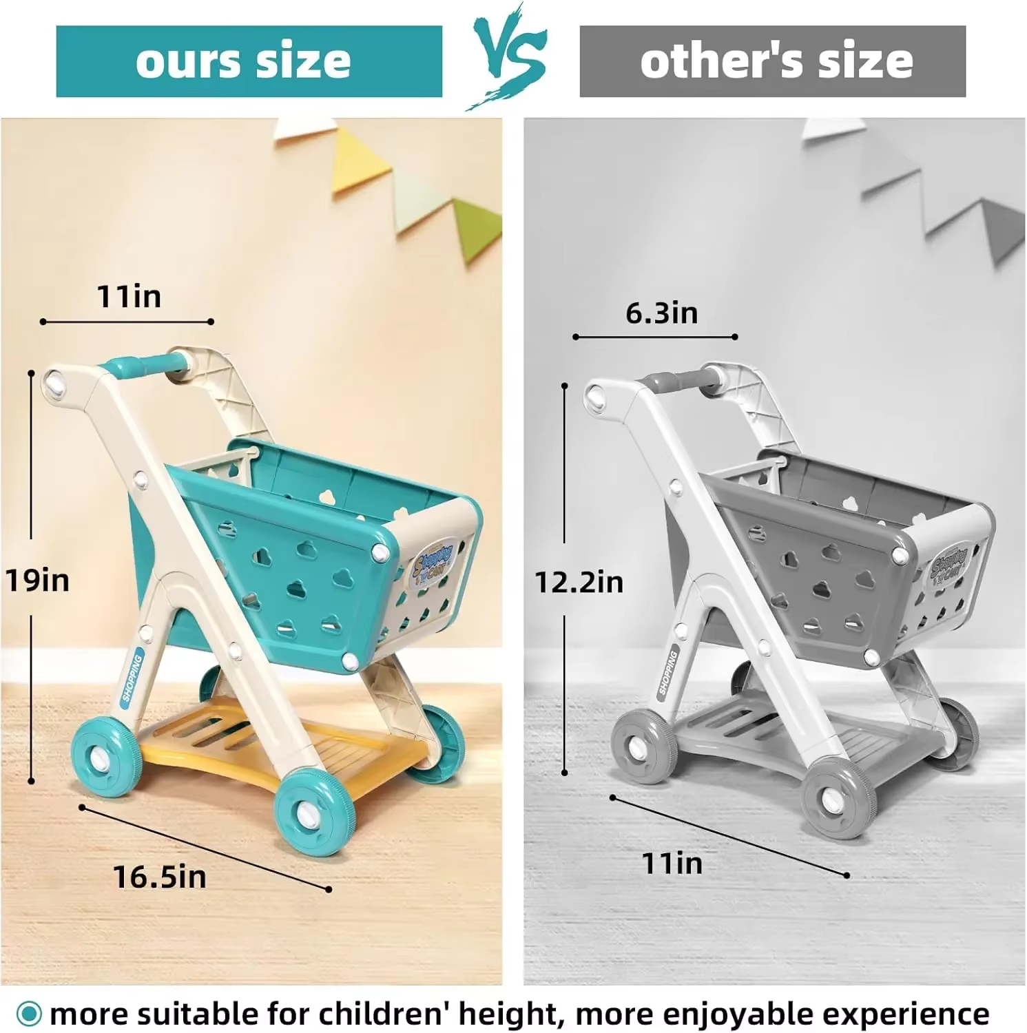 Carrinho de compras Trolley Play Set para crianças, jogos de RPG, playset de supermercado, acessórios para criança, crianças envelhecidas