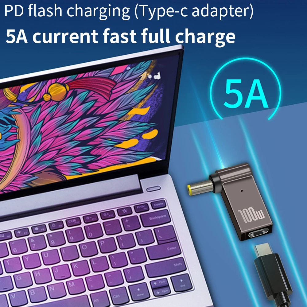 TISHRIC 100 Вт 5A PD конвертер триггерный разъем для ноутбука зарядное устройство адаптер питания разъем постоянного тока в тип C для Lenovo/HP/DELL