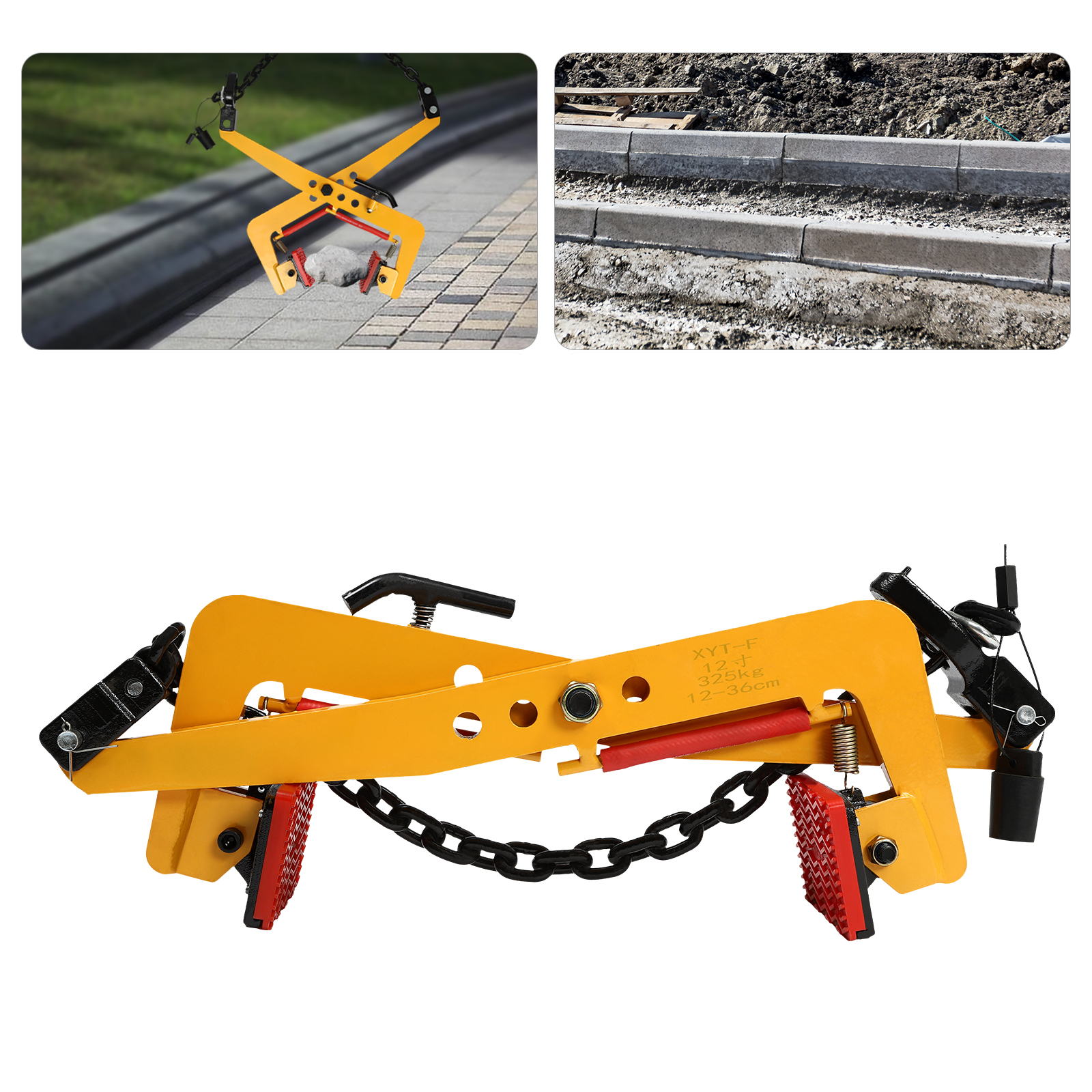 Pince de transport de levage, pince à pierre, pierre en bois, 325KG/350KG/500KG, support de levage Clmap