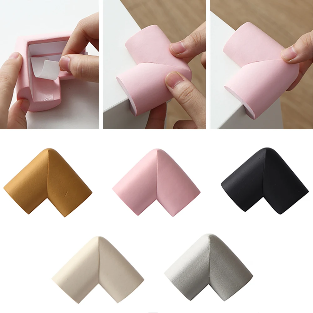 Protector de esquina de la Mesa para bebé, protectores de protección de seguridad, cubierta de borde de muebles para niños, parachoques de esquina, espuma anticolisión, 4 Uds.