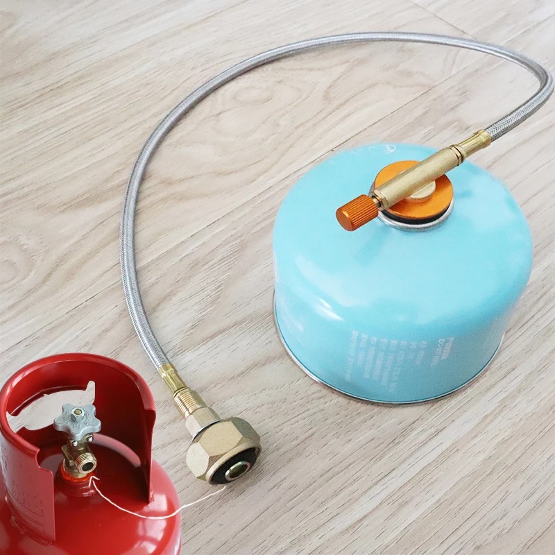 Adaptador de recarga de tanque de propano para estufa de Camping, accesorio de conector convertidor de cilindro de Gas, accesorio de equipo de cocina al aire libre