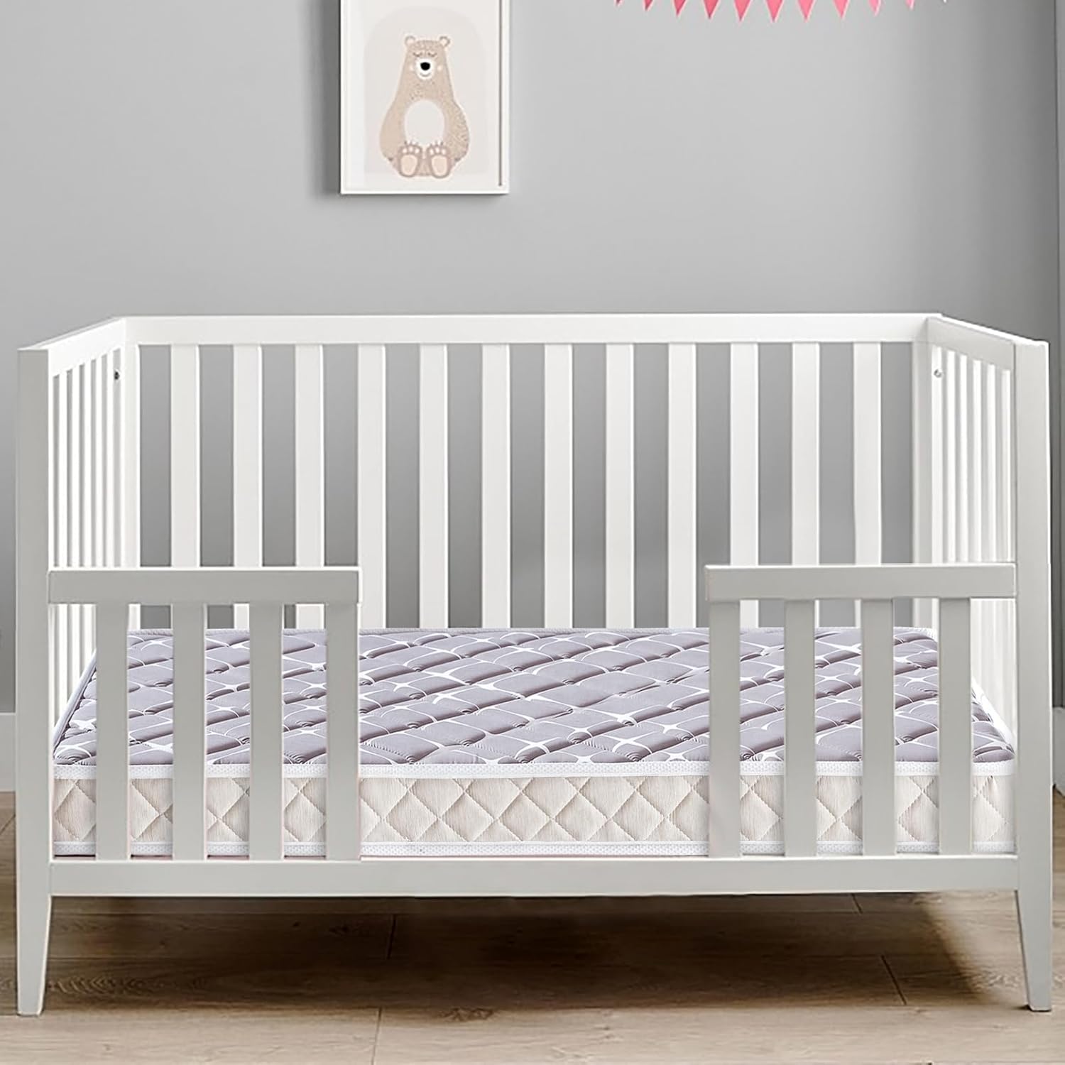 Dual-Sided Baby Crib Mattress and Toddler Mattress 52" 27.6" 5" - Breathable Firm Soft Fits Standard Cribs and