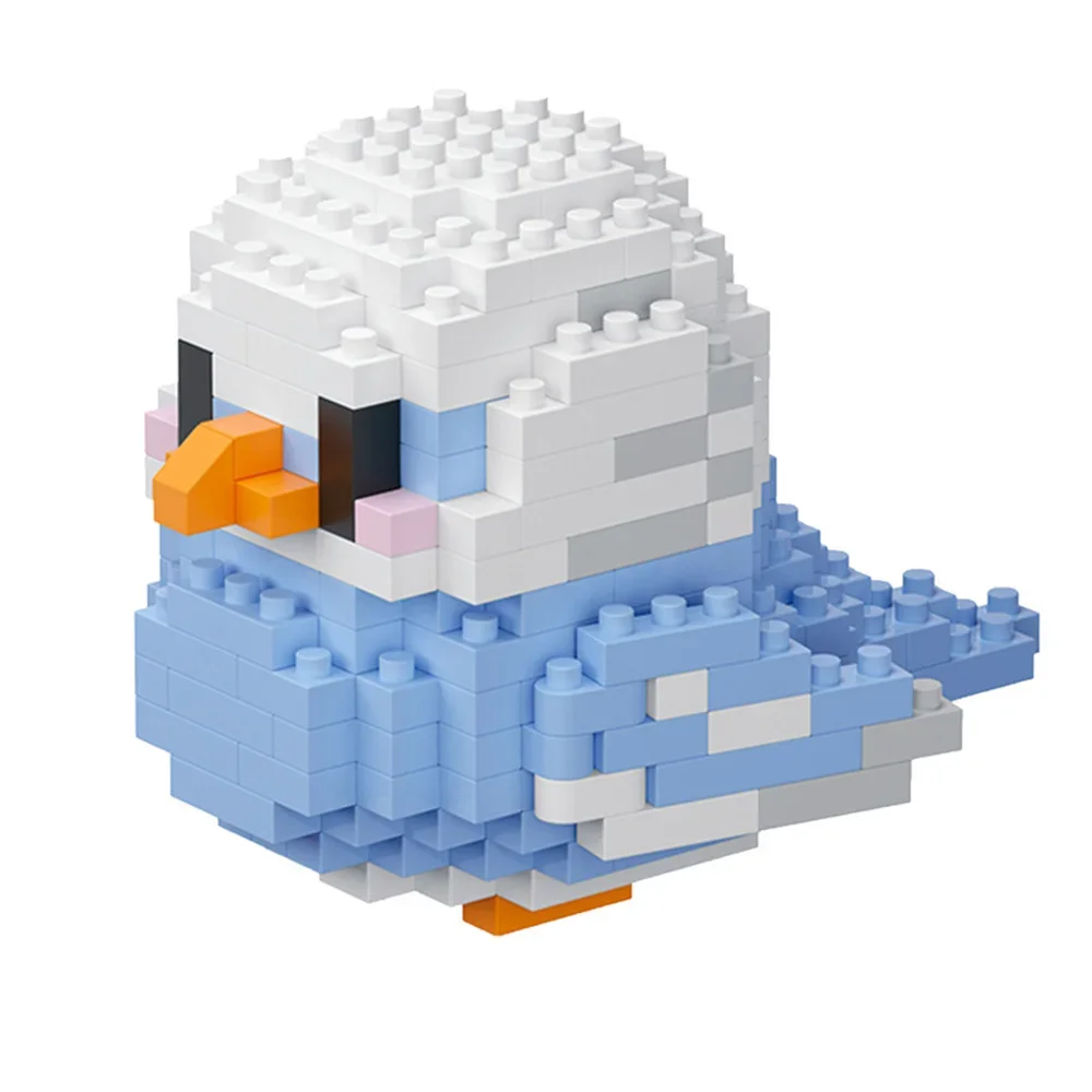 KNEW BUILT Colorful Parrot Micro Mini Building Blocks Assembly Toys 3D Model Bricks for Birds Funs Hands-on Ability Gift