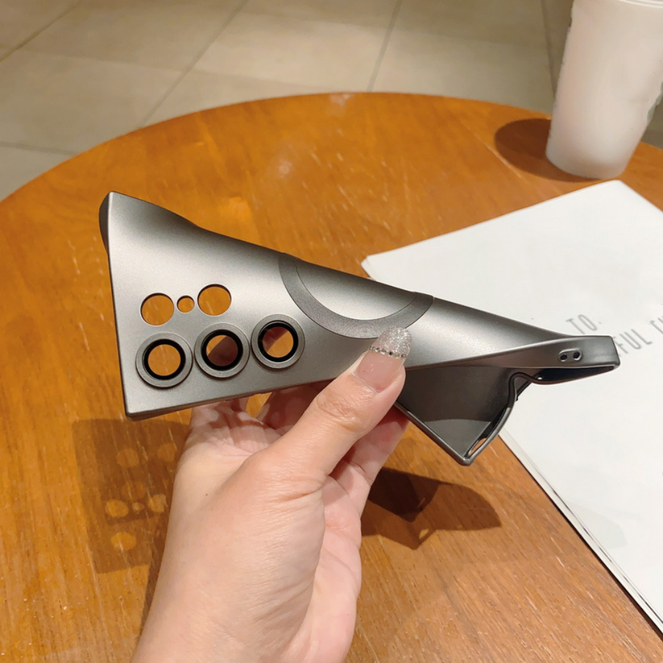 Estojo de carregamento magnético sem fio para Samsung Galaxy, capa protetora à prova de choque, MagSafe, S24, S23, S22, S21 Ultra Fe Plus, luxo