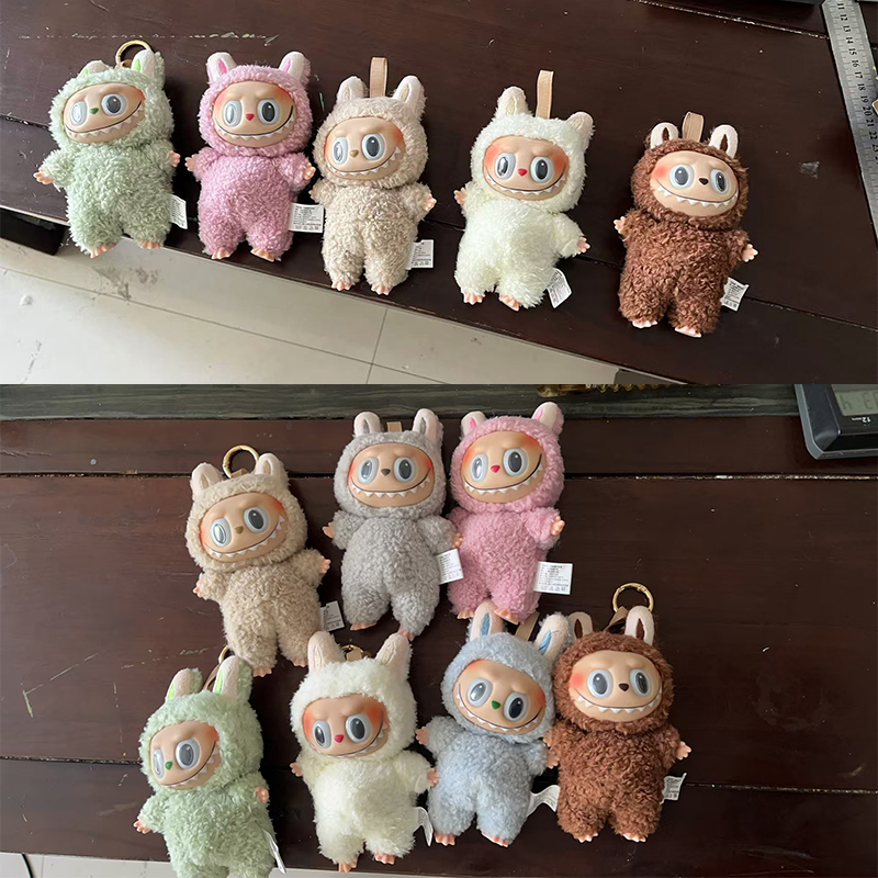Neue Labubu The Monsters Heartbeat Macaron Emaille Gesicht Blind Box PVC Figur Tabletop Ornament Kawaii Puppe Kind Weihnachtsgeschenk