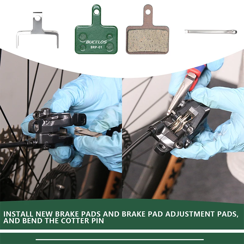 BUCKLOS-Mountain Road Bike Almofadas de freio cerâmicas, MTB Disco Hidráulico, Brake Pad Part para SHIMANO MT200 B01S B05S