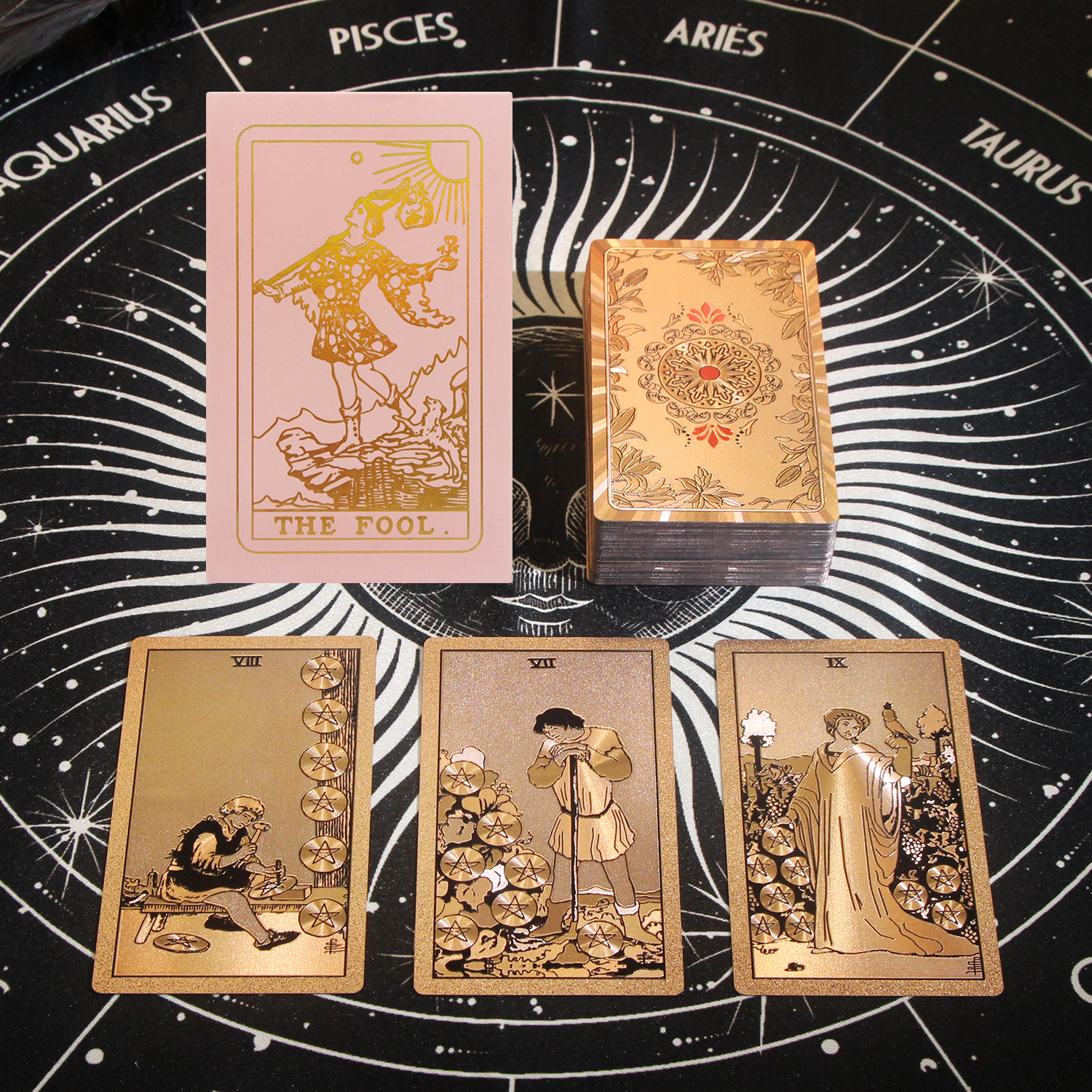 2024 New pink Big Size Box Tarot High Quality Smooth Waterproof PVC Material Tarots Card Deck Fate Playing Card Gift